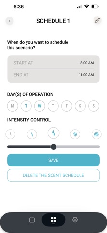Essentia by ScentAir iPhone screenshot