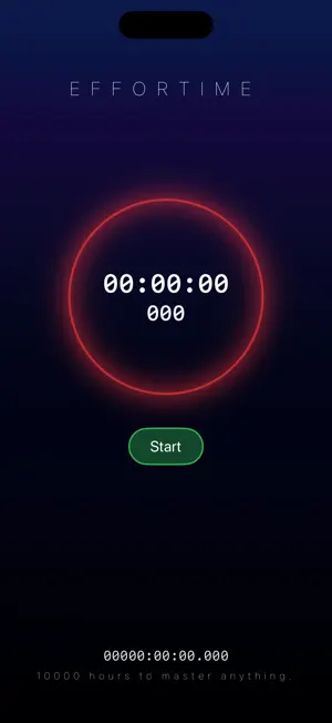 Effortime screenshot 1