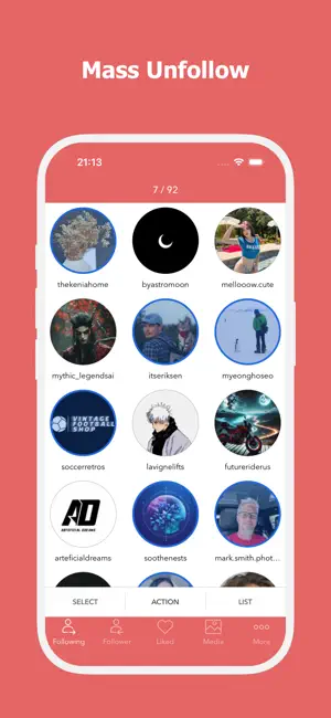 Unfollow for Instagram + screenshot 1