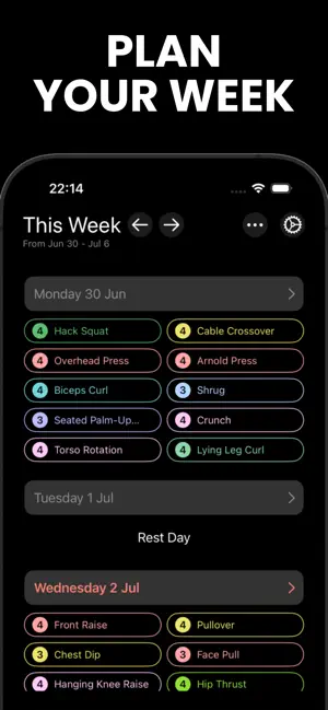 Gym Workout Tracker Muscle Lab screenshot 2