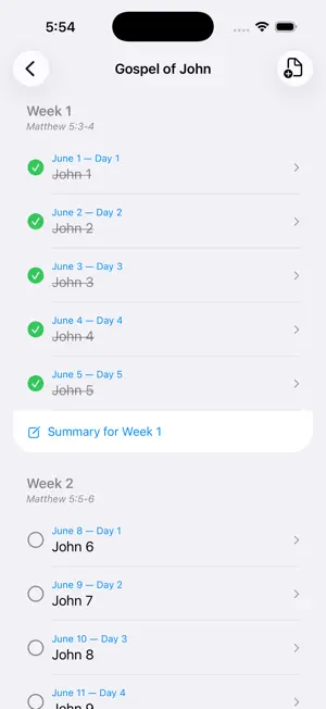 Bible Journal Reading Plan screenshot 1