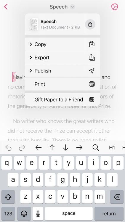 Paper – Writing App + Notes screenshot-9