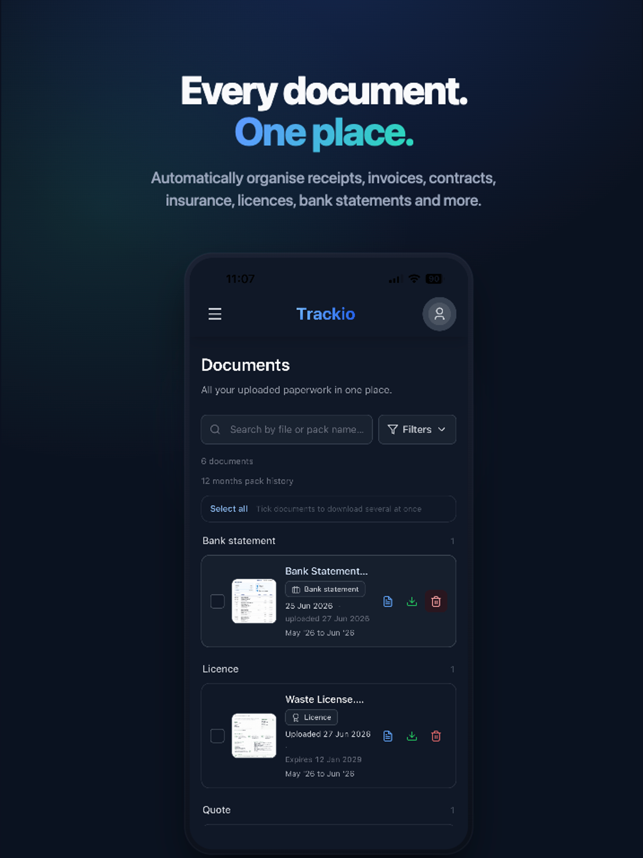 Trackio: Business Documents screenshot 11