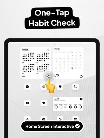 Habit Tracker Widget iPad screenshot