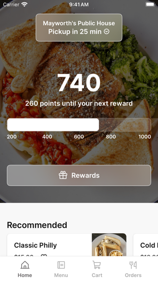 Mayworth's Public House iPhone screenshot 1 - Food & Drink app
