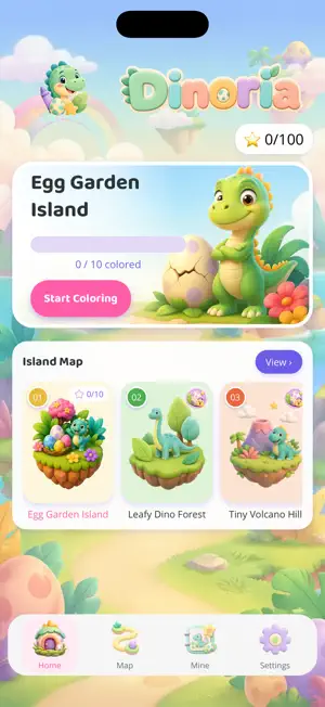 Dino Coloring Book: Dinoria screenshot 2