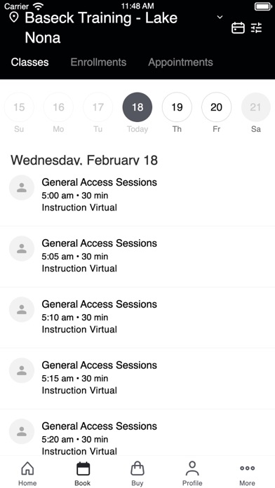 Screenshot #2 pour Baseck Training Members App