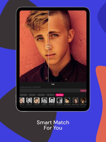 HairWow:AI Makeover & Analysis iPad screenshot