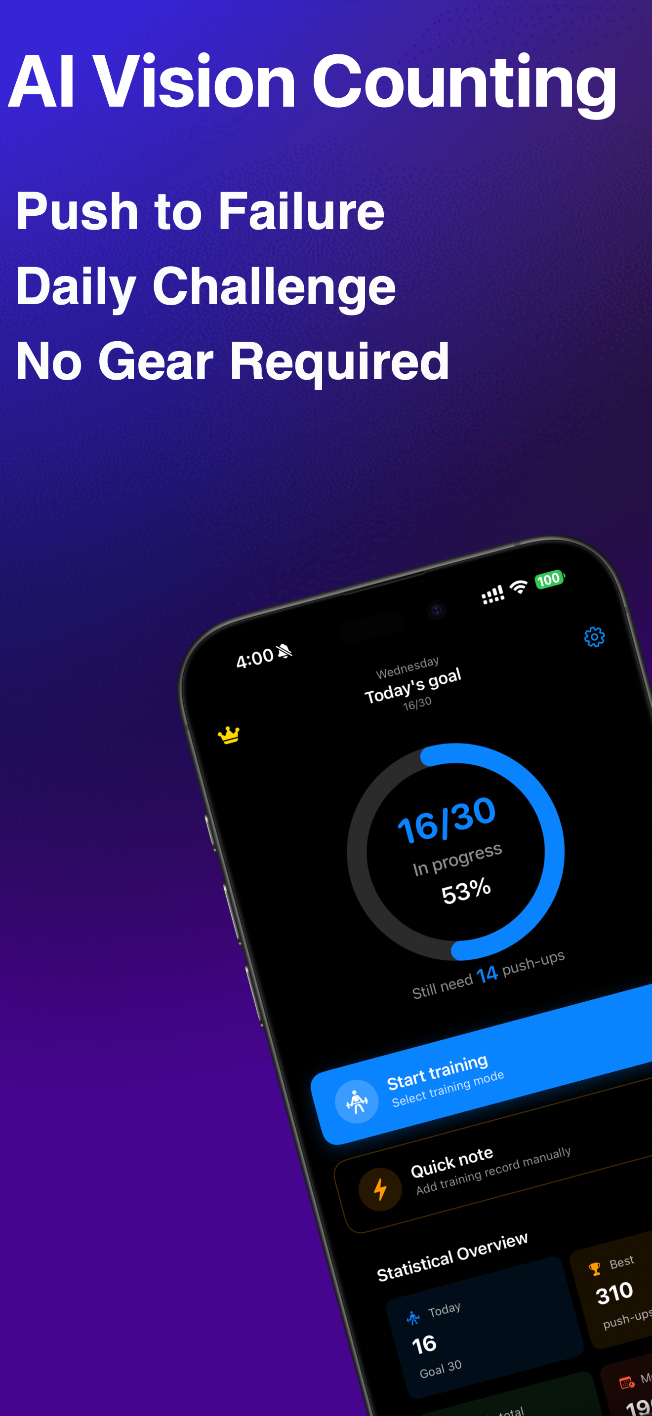 Push Up Counter AI - Home Gym