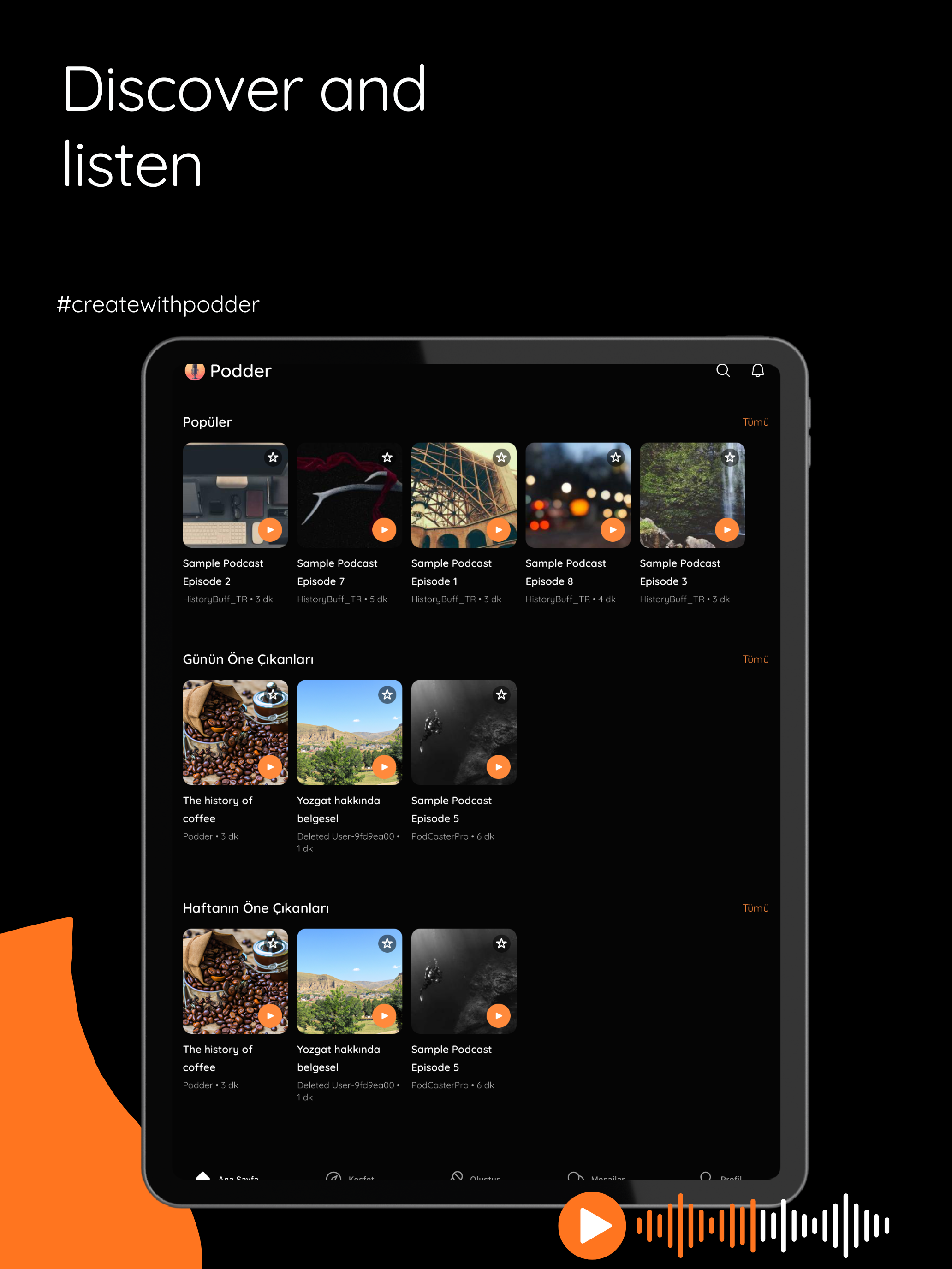 Podder: Create & Listen