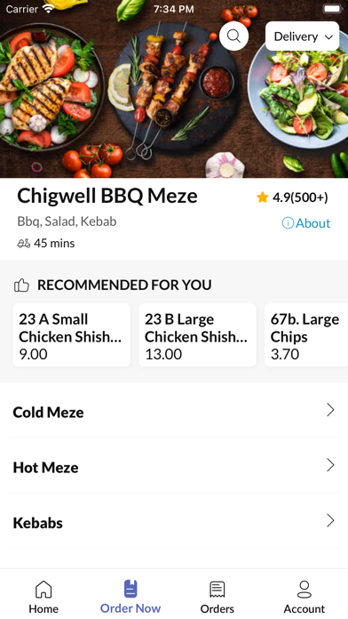 Chigwell BBQ Meze. Screenshot