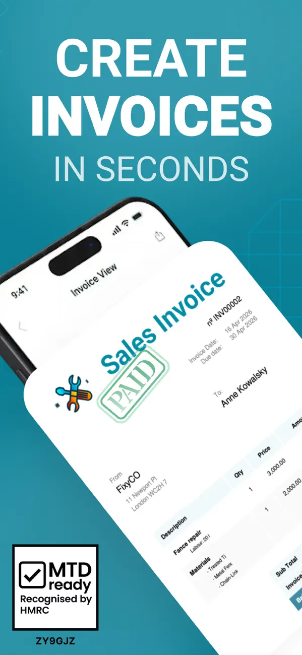 Screenshot #2 pour Easy Invoice Maker & Generator