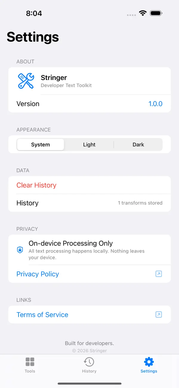 #4. Stringer - Text Tools (iOS) Ved: Christopher Ciampoli