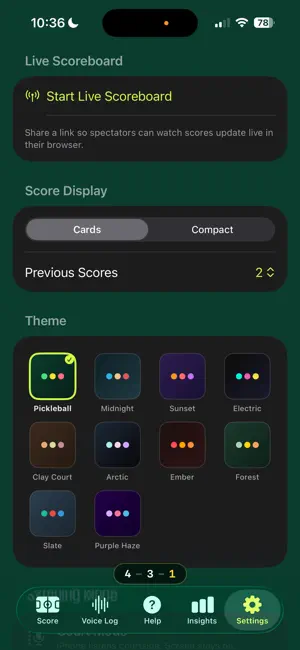 Pickleball Voice Score screenshot 3