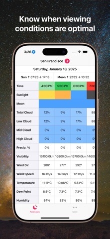 Starglow: Stargazing Forecast Screenshot 1 of 2