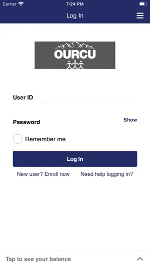 OUR COMMUNITY MOBILE BANKING screenshot 1