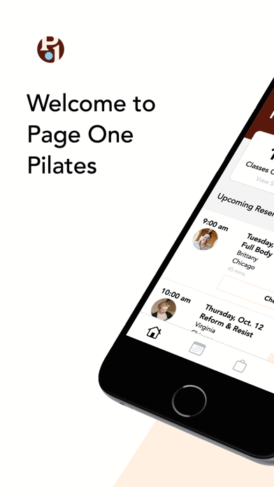 Page One Pilates App iPhone screenshot 1 - Health & Fitness app