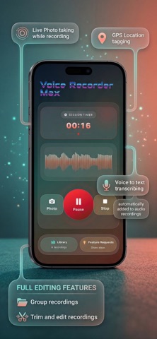 Voice Recorder Max: Transcribe screenshot