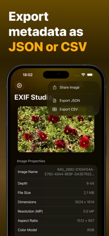 EXIF Metadata Studio: Editor iPhone screenshot