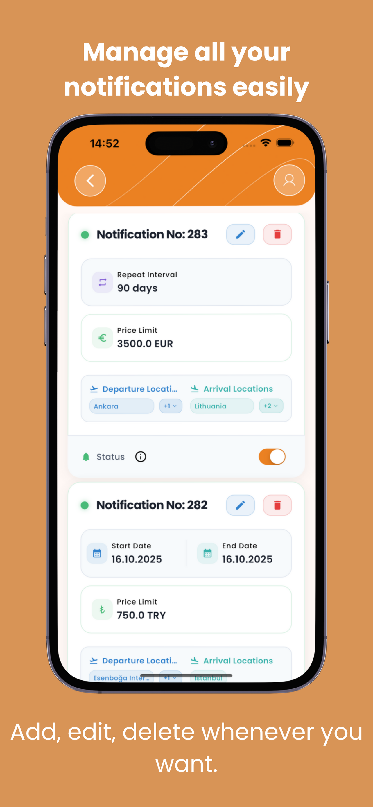 Notifhire - Flight Tracker