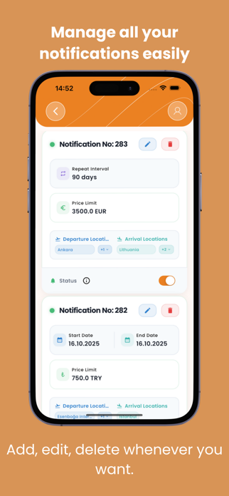 Notifhire - Flight Tracker Screenshot 6 of 6