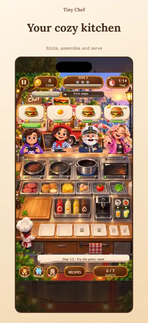 Tiny Chef: Cozy Cooking screenshot 1