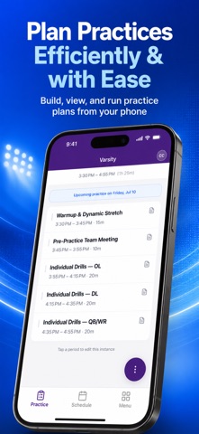 Practice Plan App Screenshot 1 of 5