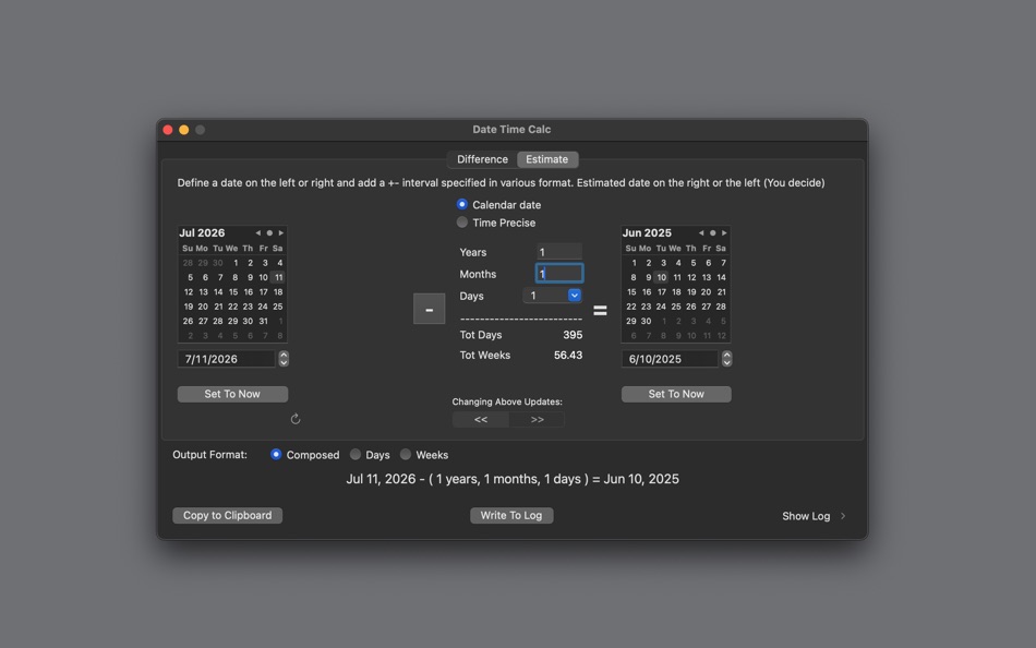 #6. Date Time Calc 2 (macOS) 作者: Roberto Panetta
