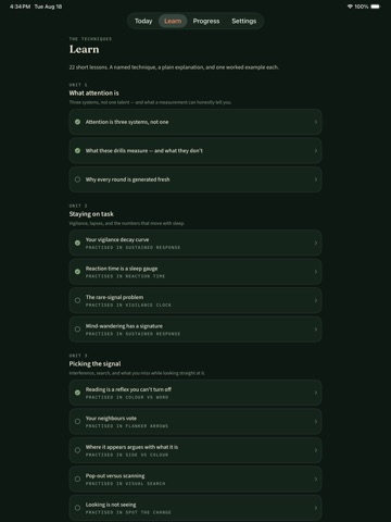 Practice Focus and Attention iPad screenshot