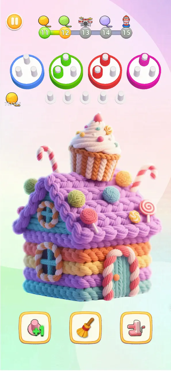 Wool Craze -Yarn Color Sort 3D Hack screenshot 6 - iOS game interface