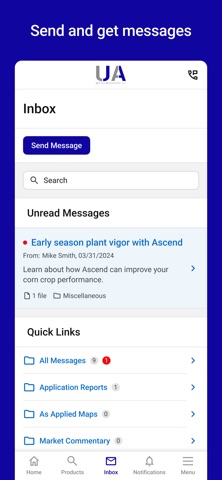 United Agronomy Connect iPhone screenshot