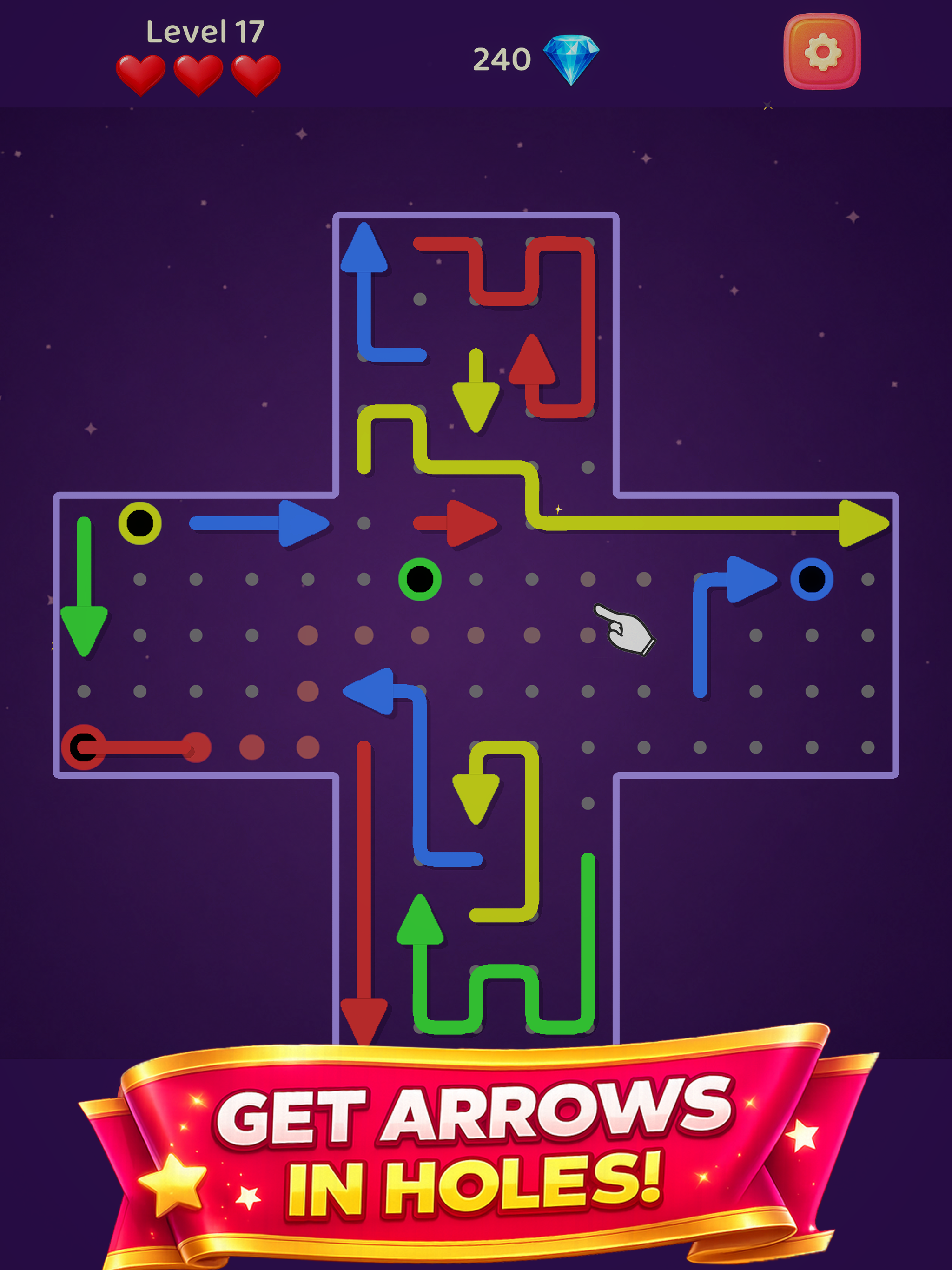 Arrow Burrow: Color Maze