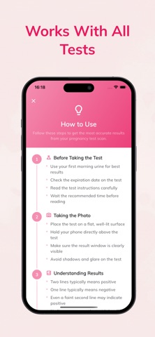 Pregnancy Test Checker + iPhone screenshot