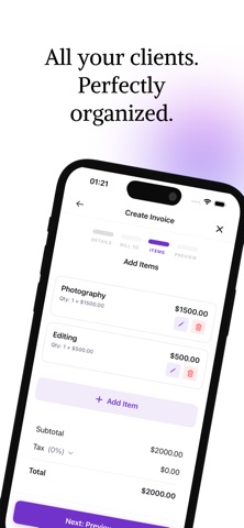 Easy Invoice Maker - Invoicoo Screenshot 3 of 5