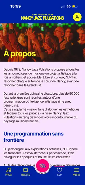 Nancy Jazz Pulsations 2026 screenshot 4