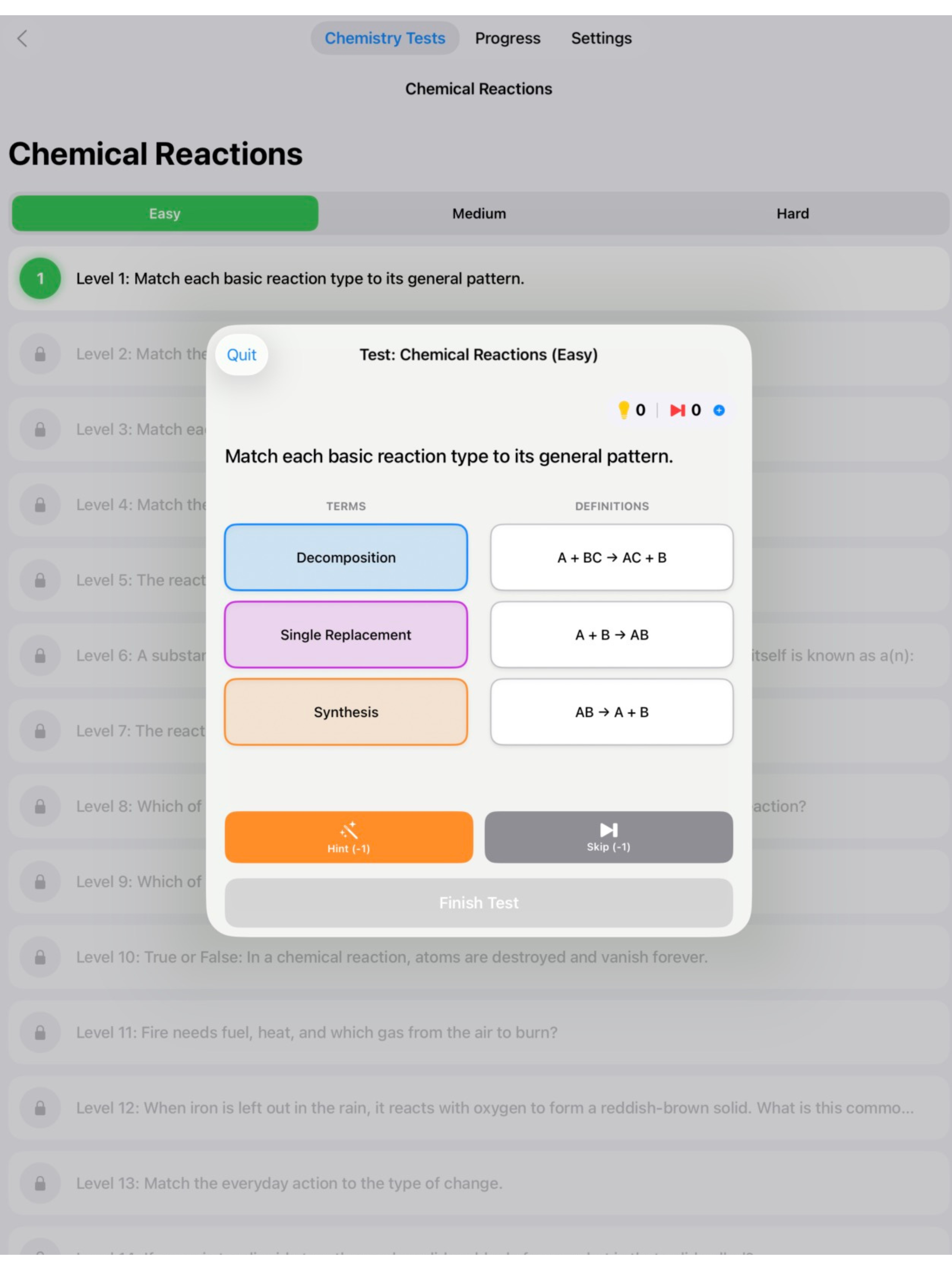 ChemSpark: Chemistry Practice screenshot 15