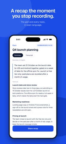 Vordit: AI Meeting Notes Screenshot 2 of 7