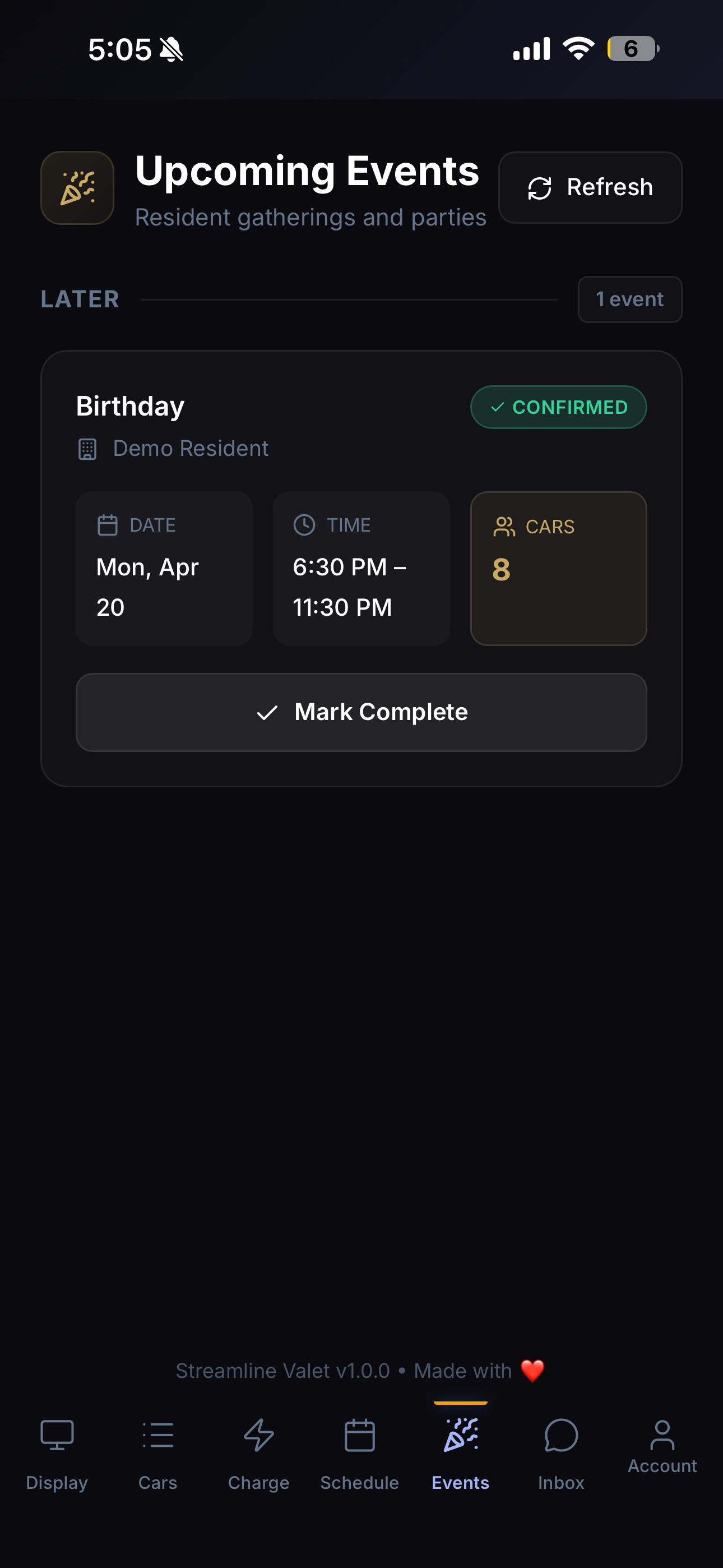 Streamline Valet Parking screenshot 4