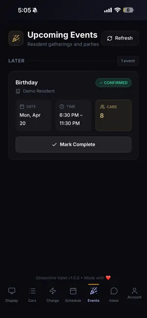 Streamline Valet Parking screenshot 4