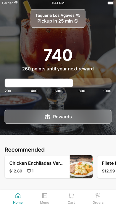 Taqueria Los Agaves iPhone screenshot 1 - Food & Drink app