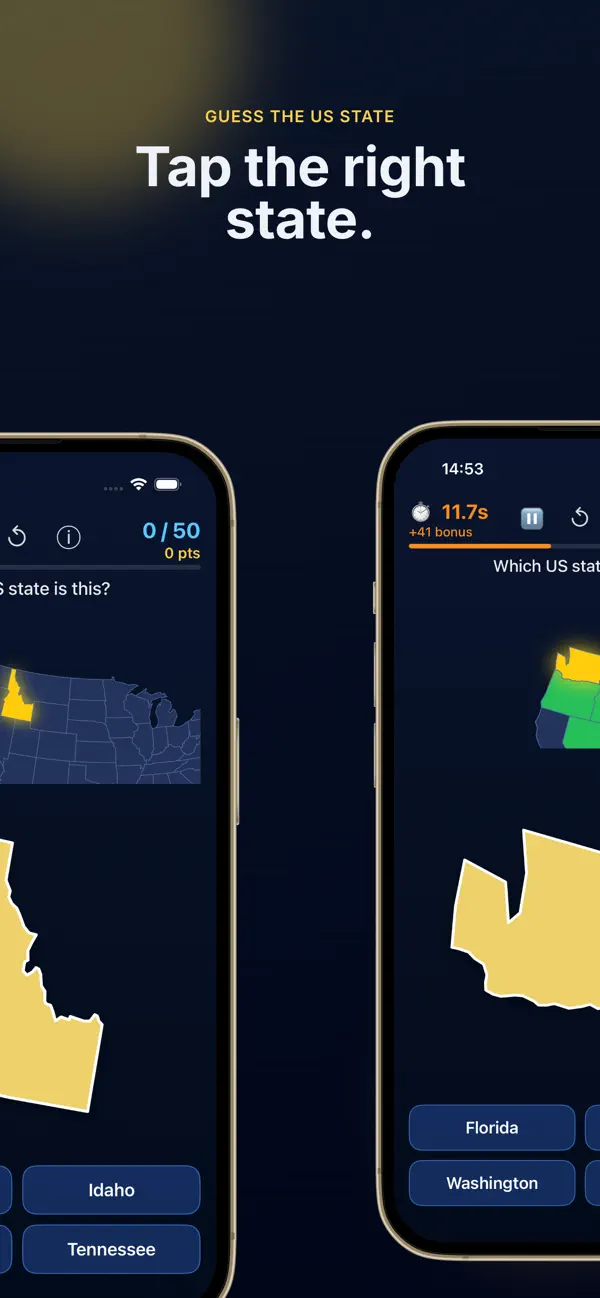 Screenshot #1 pour Guess the US State Kids