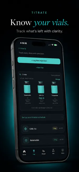Titrate: Peptide Dose Tracker screenshot 1