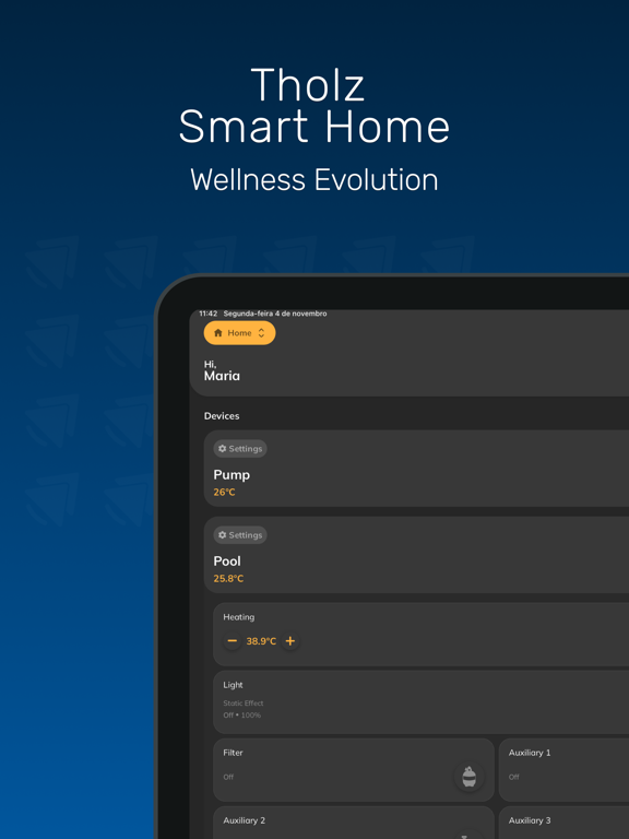 Tholz Smart Home iPad screenshot 1 - Lifestyle app
