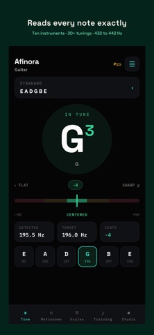 Afinora: Tuner & Training Screenshot 1 of 5