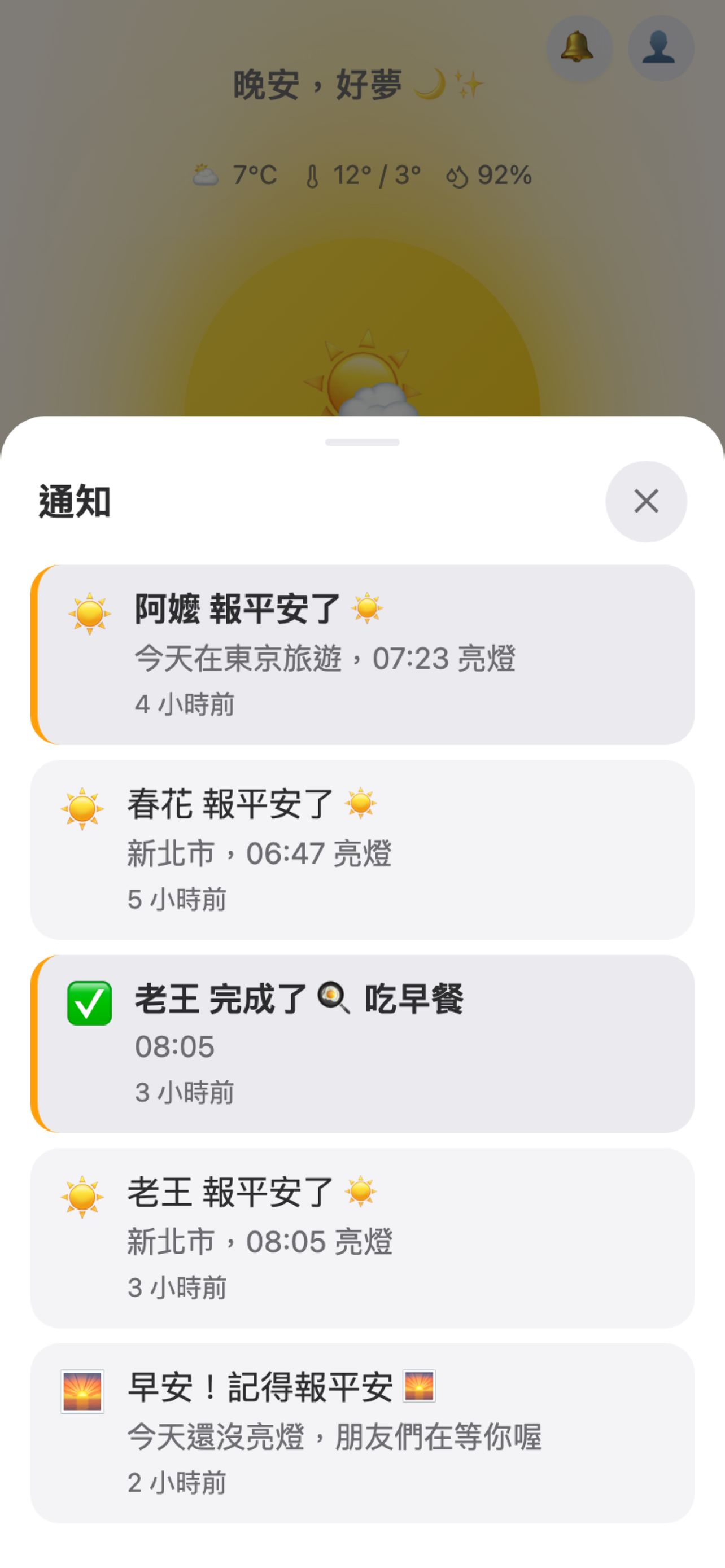 好朋友起床囉