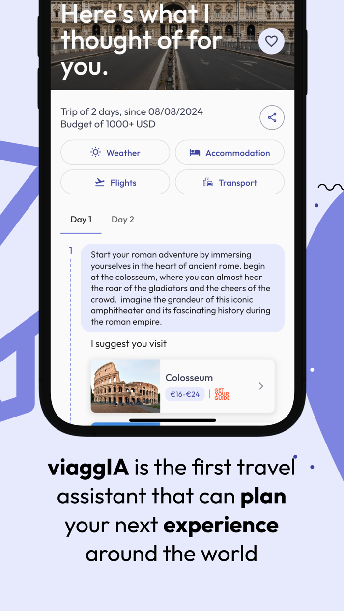 viaggIA AI Trip Planner