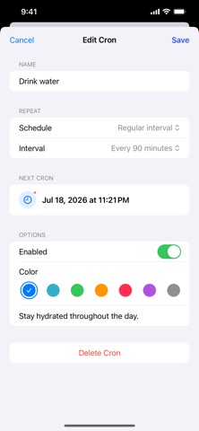 Cron - Recurring Alerts Screenshot 7 of 8