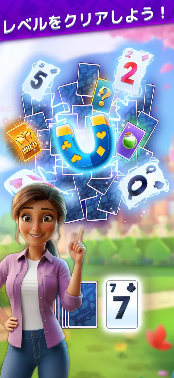 Solitaire Story: Ava's Manor iOS Mod IPA screenshot 2 - iOS game interface
