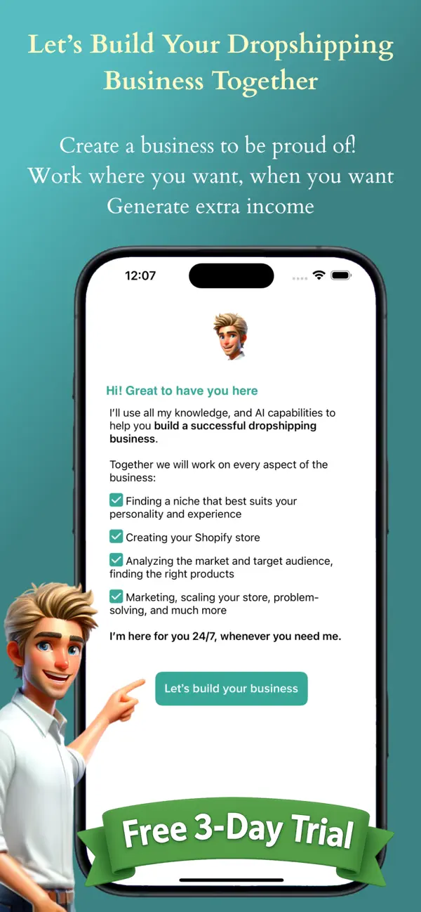 Screenshot #1 pour Dropshipping AI Mentor Nick FR