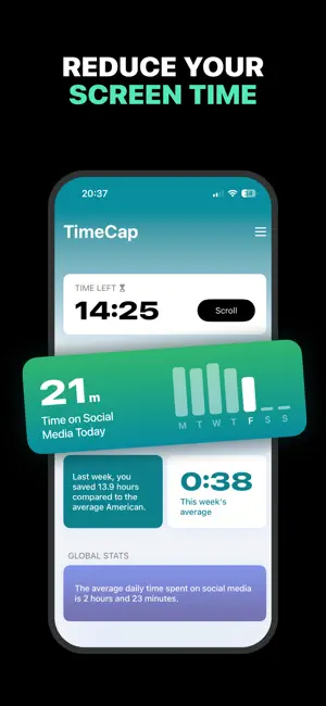 TimeCap - Limit Screen Time screenshot 1